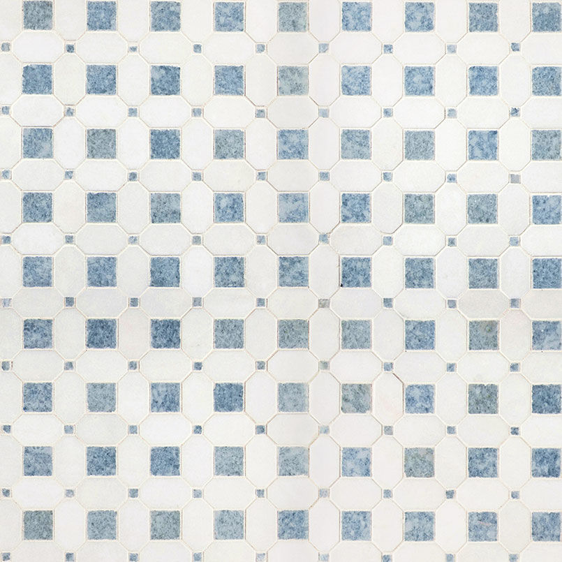 Thumbnail: 20. Azula Hatchwork Marble Tile