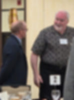 Tony introduces himself to keynote speaker, Roger Smith