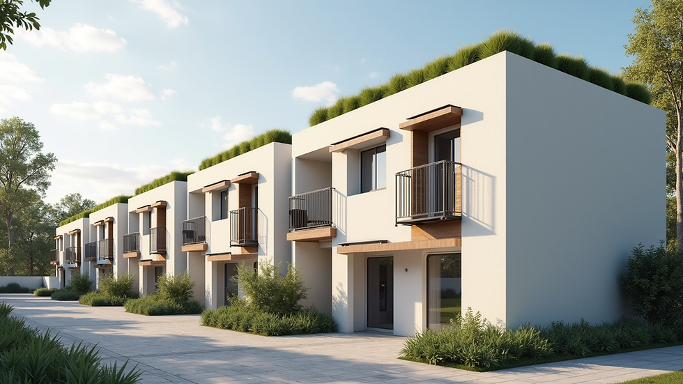 Plano detallado de un edificio residencial con indicadores de precios