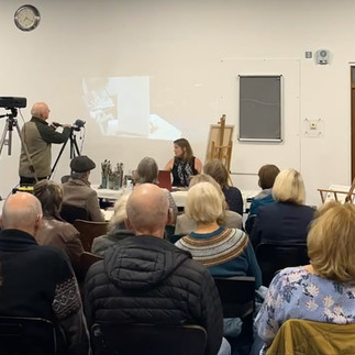 Painting a Wolf at Harrogate and Nidderdale Art Society Demonstration.