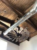 Ventilation system and wood beams