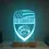 Miniature : Lampe Led FC LORIENT | idée cadeau supporter FC LORIENT | décoration logo FC Lorient