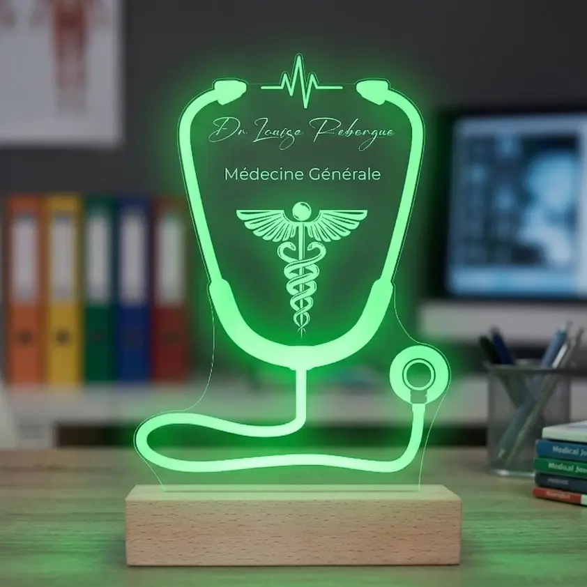 Miniature : Lampe LED Stéthoscope – Cadeau Original Pour Médecin & Infirmier | Personnalisable