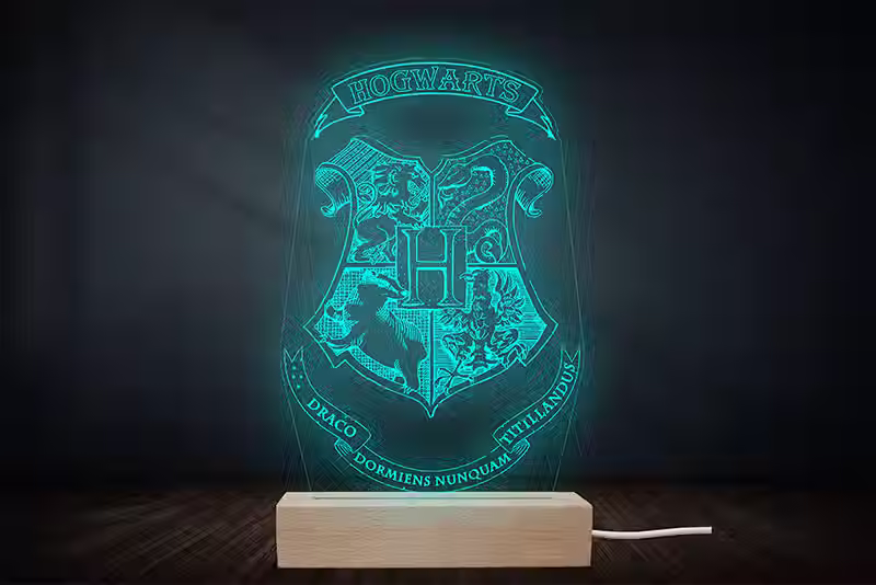Lampe veilleuse Harry Potter Poudlard | cadeau fan harry potter