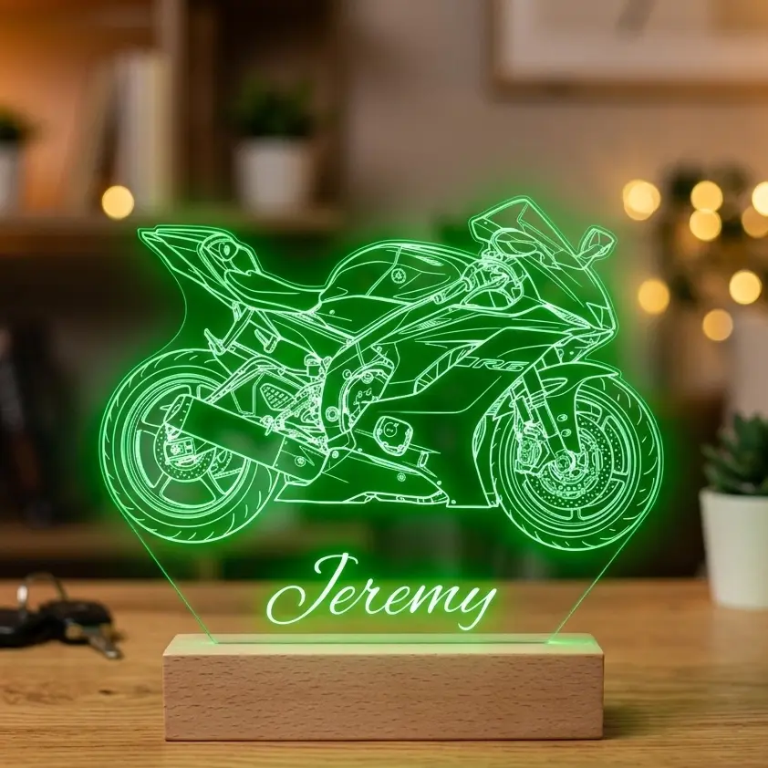 Miniature : Yamaha R6 personnalisée avec prénom | lampe Led Yamaha R6 personnalisée