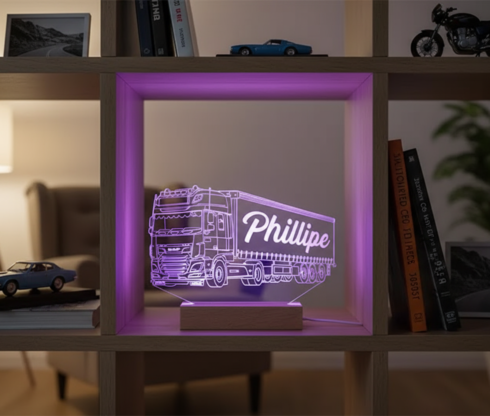 Lampe Camion DAF XF Personnalisée | idée cadeau routier