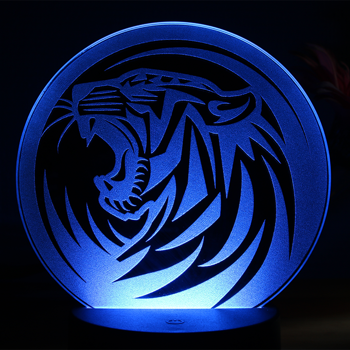Miniature : Lampe LED Miroir Tigre Rugissant
