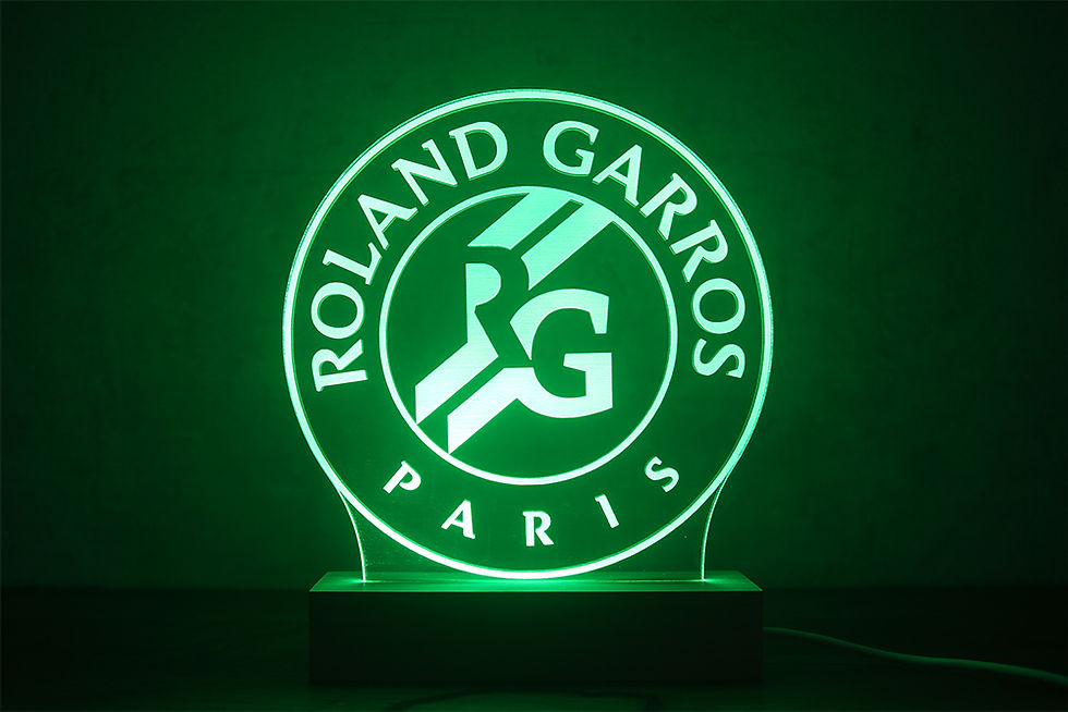 Lampe Rolland Garros | logo tennis | idée cadeau tennis