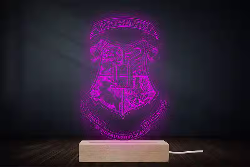 Lampe veilleuse Harry Potter Poudlard | cadeau fan harry potter