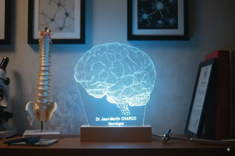 Lampe cerveau personnalisée | cadeau pour neurologue
