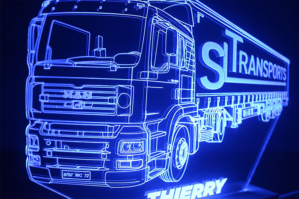 Miniature : Lampe LED Camion MAN TGA personnalisée - Cadeau souvenir pour conducteur de MAN série TGA et collectionneur