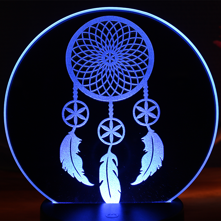 Miniature : Lampe LED Miroir Attrape Rêve