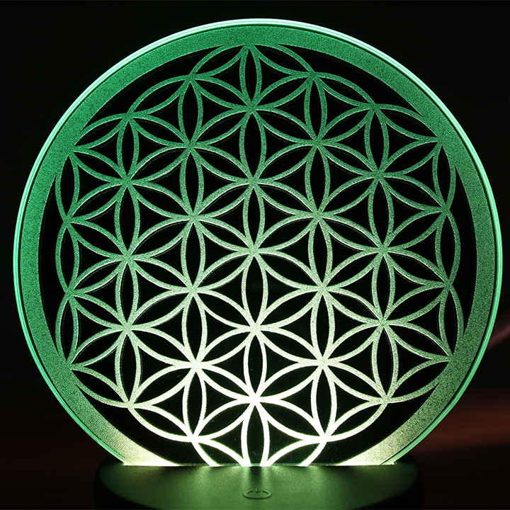 Miniature : Lampe LED Miroir Fleur de vie