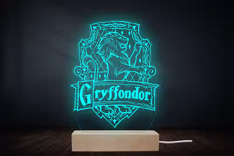 Lampe veilleuse Harry Potter Gryffondor | cadeau fan harry potter
