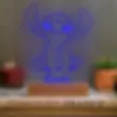 Lampe LED Stitch Disney personnalisée avec prénom - Veilleuse chambre enfant et cadeau fan