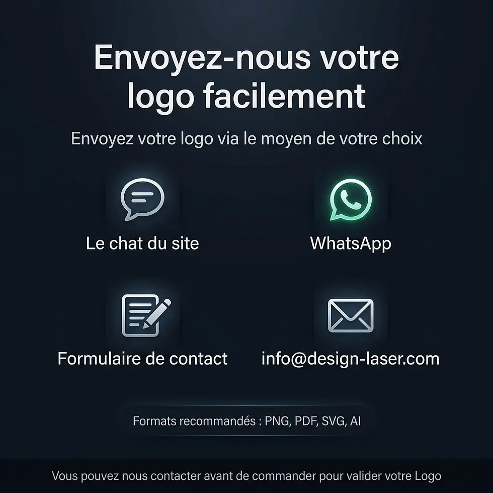 Miniature : Lampe LED personnalisée avec logo d’entreprise gravé au laser sur plexiglass transparent et socle lumineux en hêtre massif