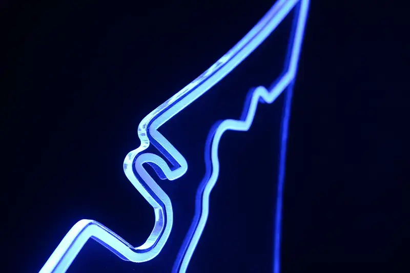 Miniature : Lampe LED Circuit of the Americas COTA personnalisée - Cadeau fan de F1 Austin et passionné de sport auto américain
