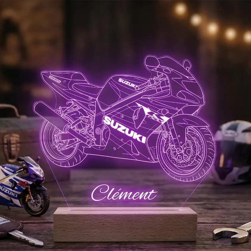 Miniature : Suzuki GSX-R 1000 | 2001 | lampe led personnalisée | idée cadeau pour motard
