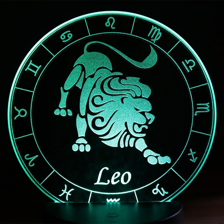 Miniature : Lampe LED signe Astrologique Lion Miroir