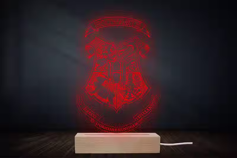 Lampe veilleuse Harry Potter Poudlard | cadeau fan harry potter