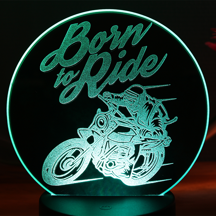Miniature : Lampe LED Miroir Born to Ride