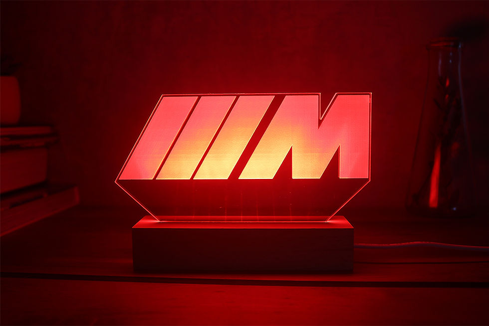 Miniature : Lampe LED logo BMW M personnalisée - Cadeau fan de Motorsport BMW et passionné de la division M