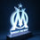 Miniature : Lampe Olympique de Marseille | veilleuse OM | idée cadeau OM | décoration marseille
