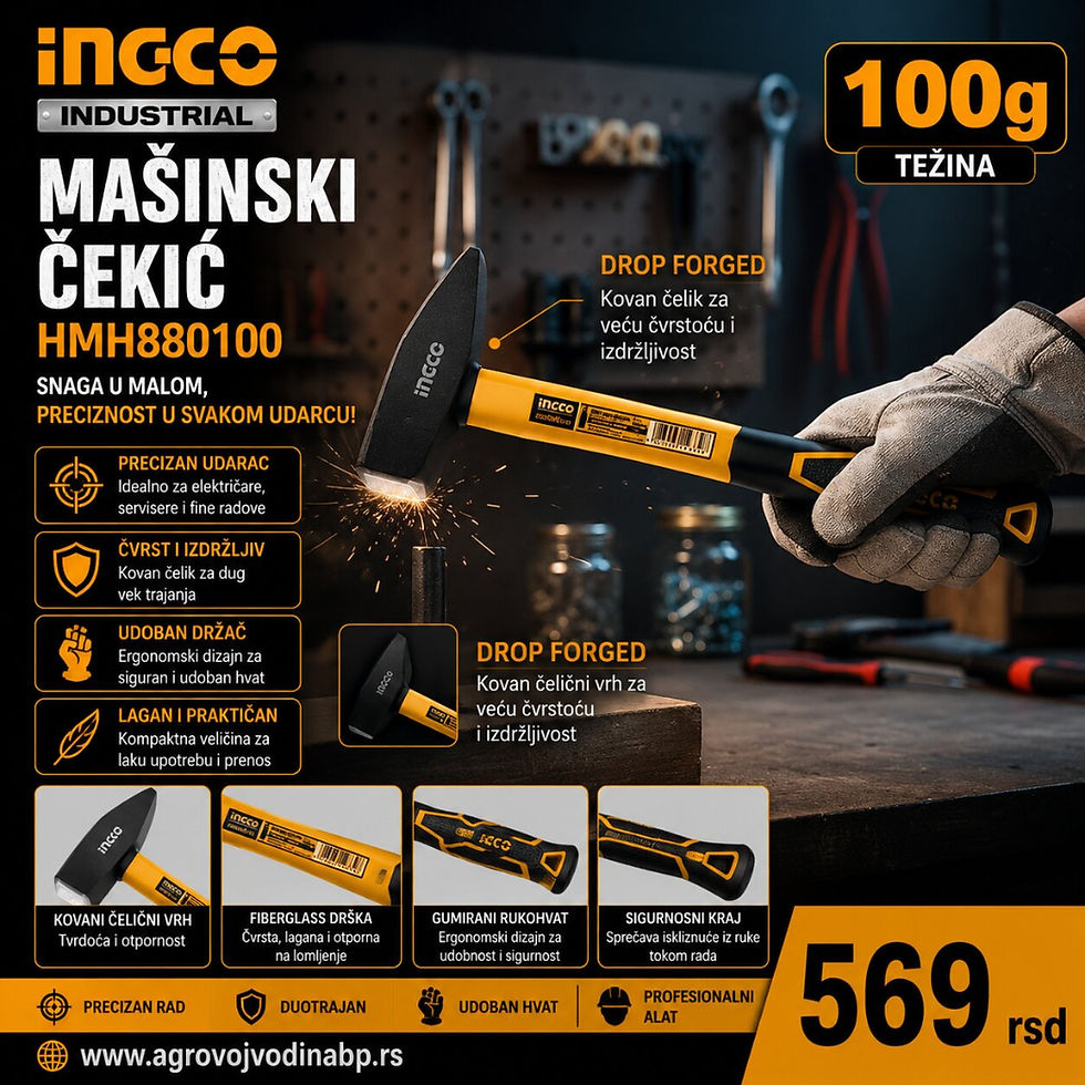 Ingco Mašinski čekić 100gr HMH880100