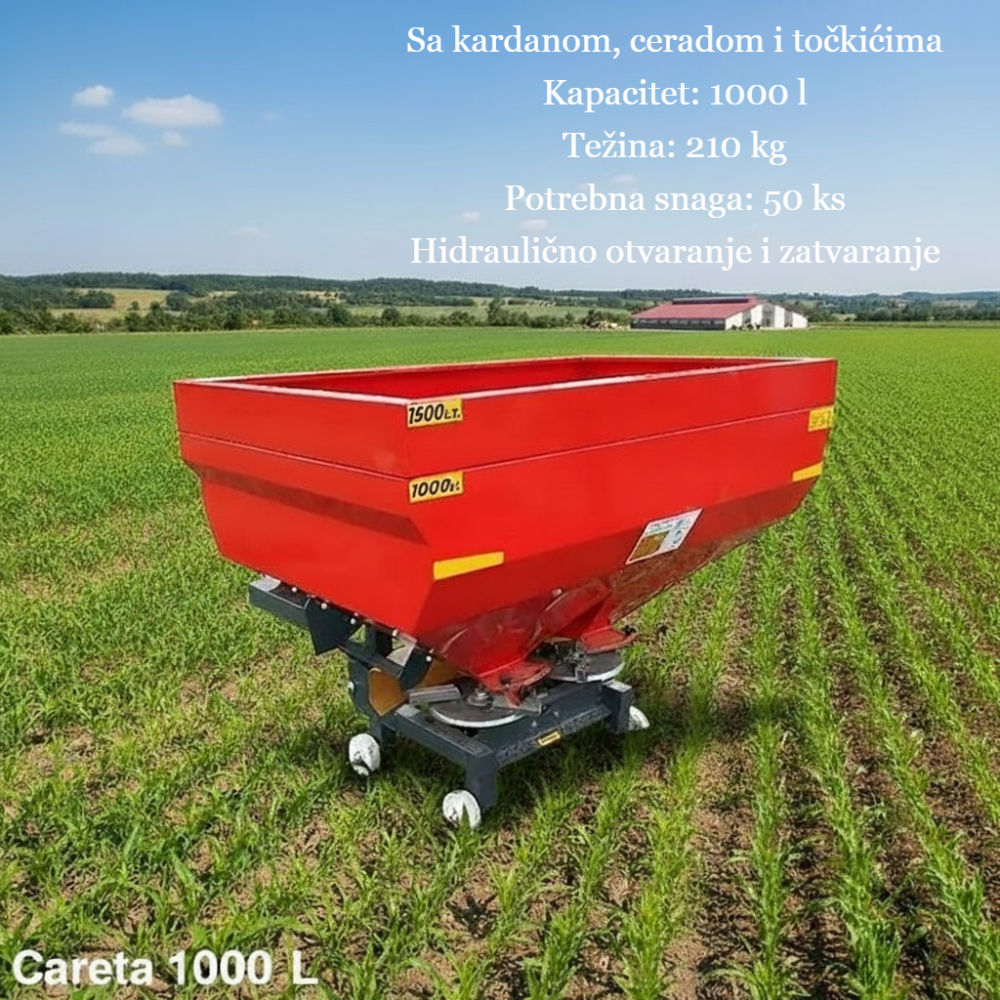 Nošeni rasipač Careta 1000 L