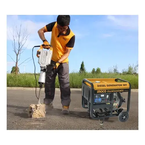 Thumbnail: Ingco Dizel generator 5KW GDE50003