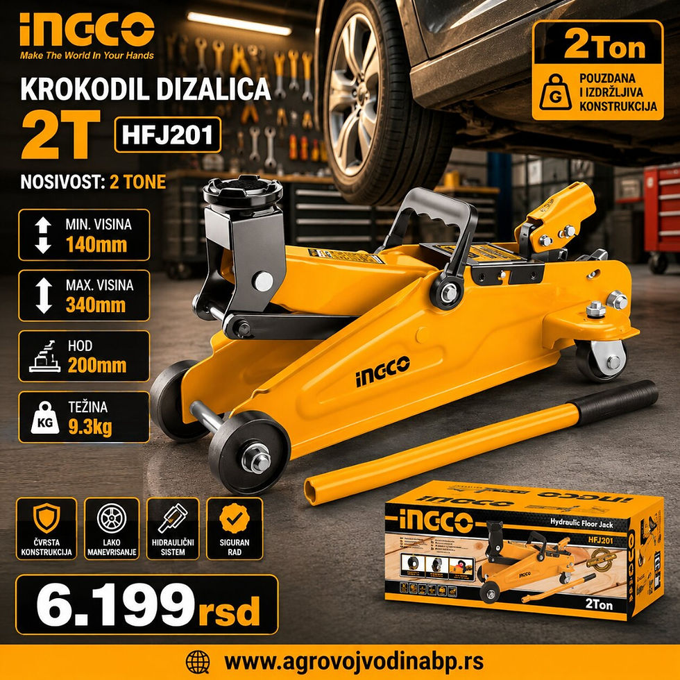 Ingco Krokodil dizalica 2T HFJ201
