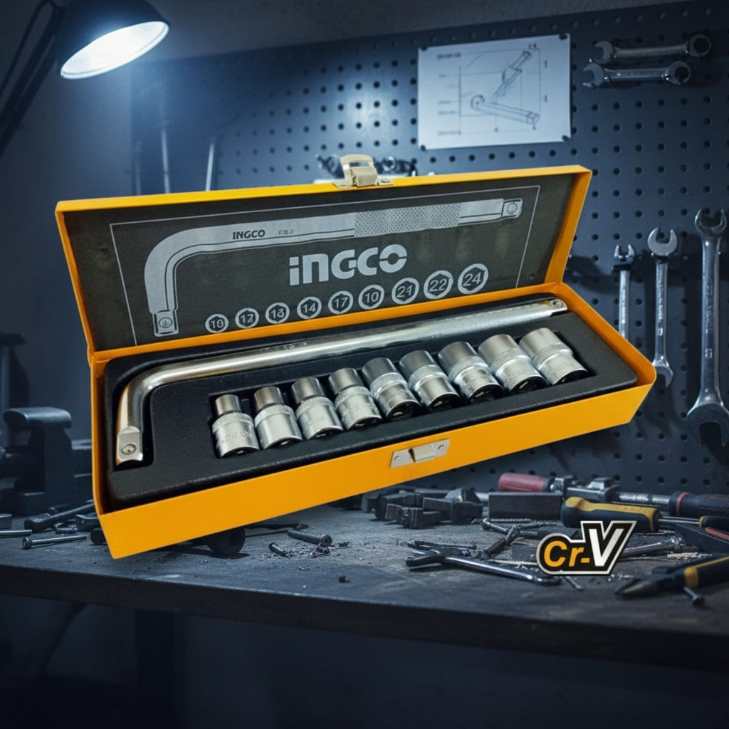 Ingco Set nasadnih ključeva 10/1 1/2" HKTS12101