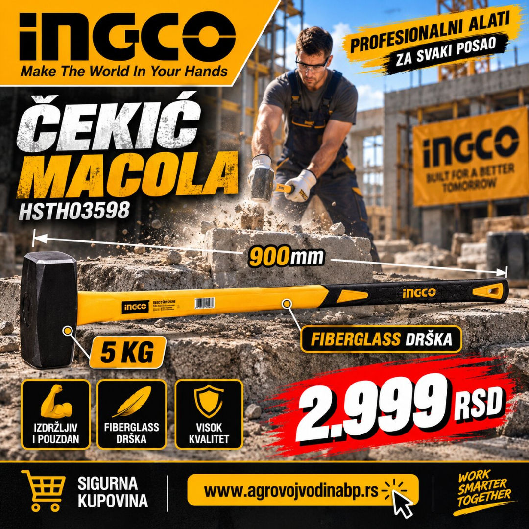 Ingco Čekić macola 5kg HSTH03598