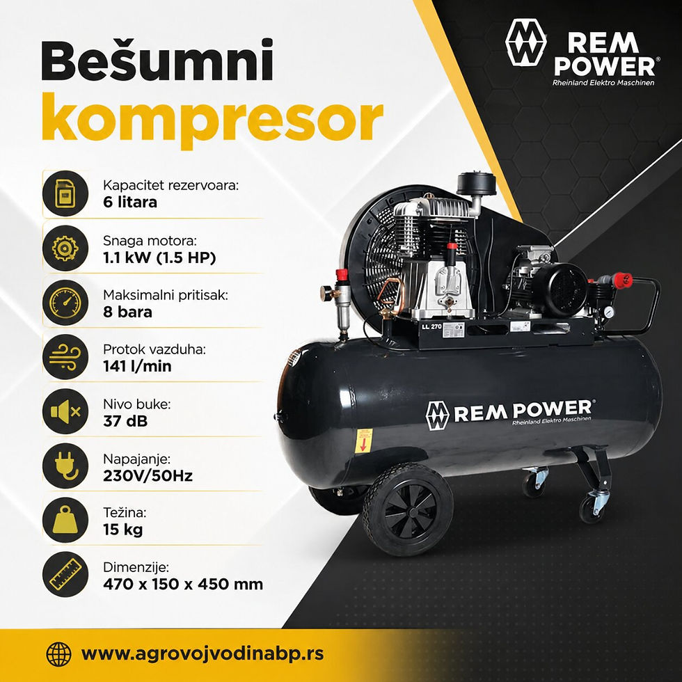 9014180610 TIHI SILENT KOMPRESOR EL 141/8/6 230V 6L LYNX