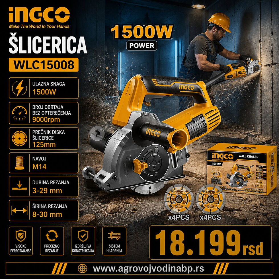 Ingco Šlicerica 1500W WLC15008