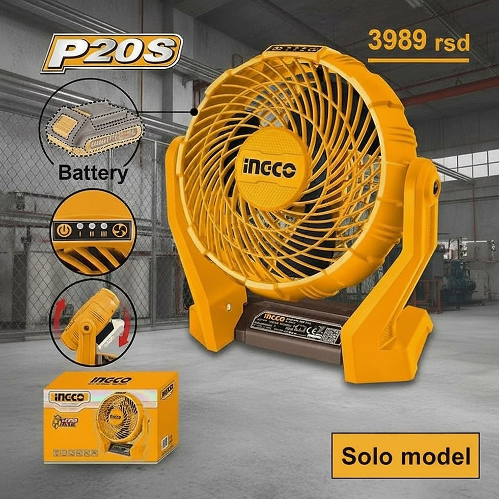 Ingco Aku ventilator 20V CFALI2007