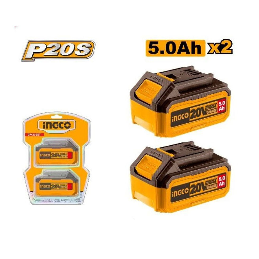 Ingco Set baterija 5Ah + 5Ah COSLI240464E