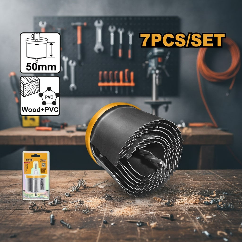 Ingco Set testera za otvore 50mm 7/1 AKHS702