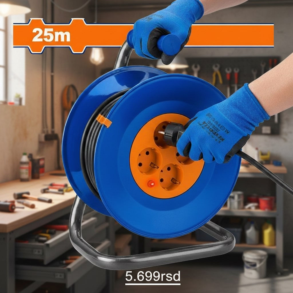 WEJ8380 MOTALICA SA KABELOM 25 m 3X1.5 mm2 WADFOW