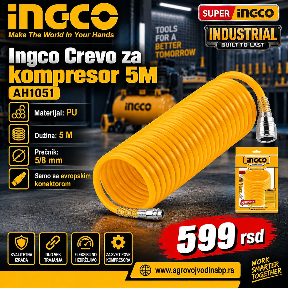 Ingco Crevo za kompresor 5M AH1051