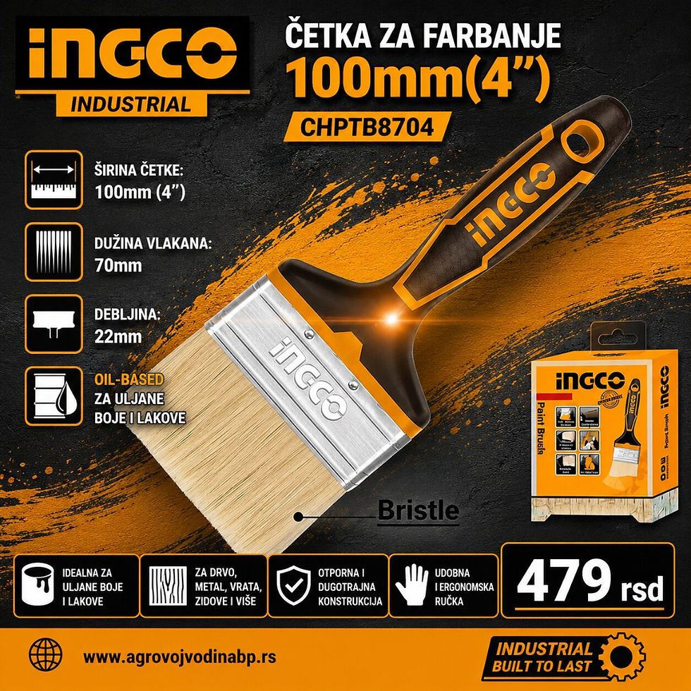 Thumbnail: Ingco Četka za farbanje 4" Ind CHPTB8704