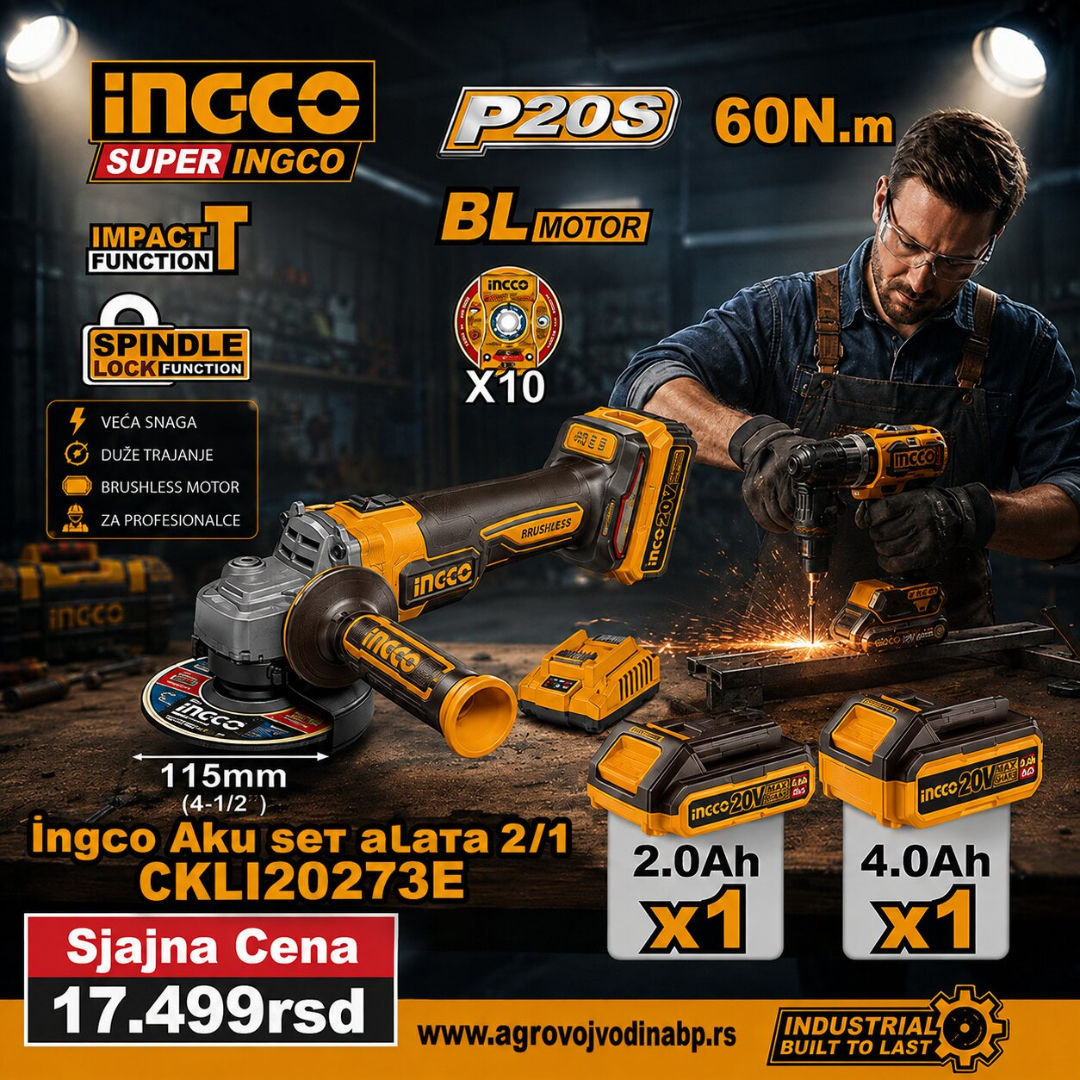Ingco Aku set alata 2/1 CKLI20273E