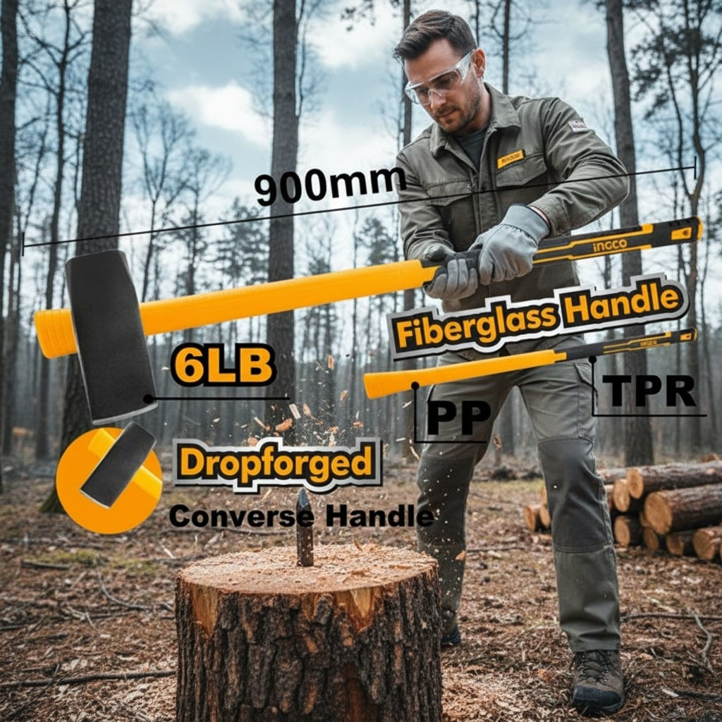 Ingco Klin za cepanje dvostrana ručka HSPM02068D