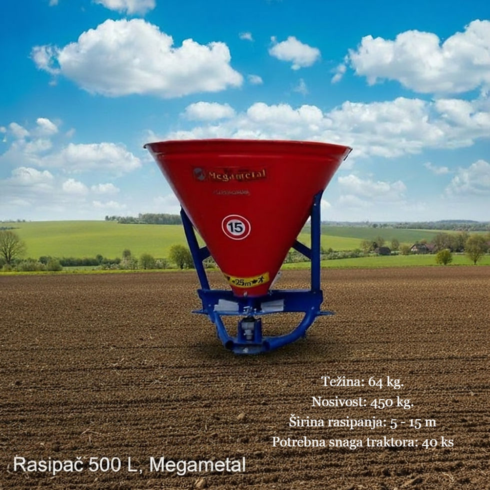 Rasipač veštačkog đubriva 500 L