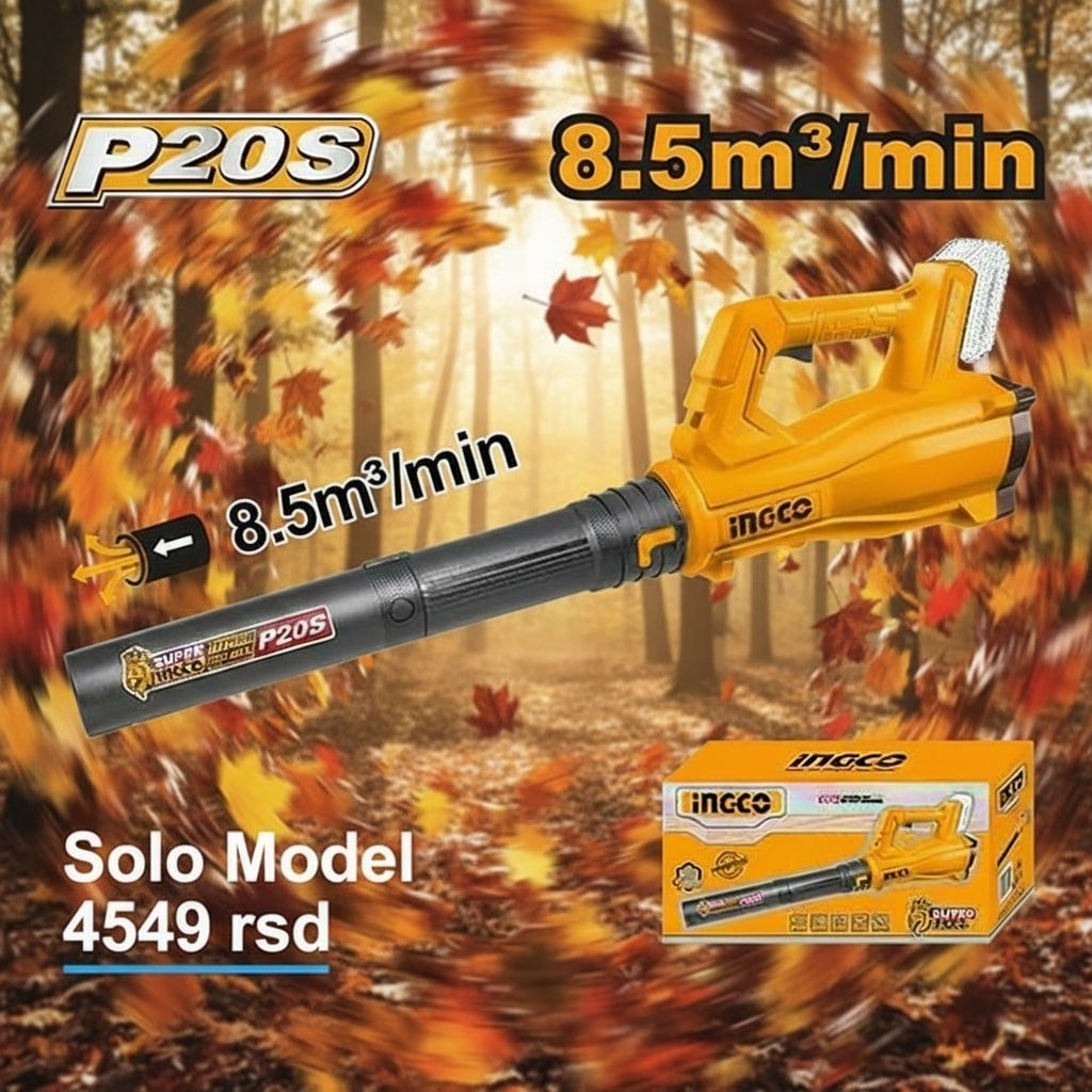 Ingco Aku duvač lišća CABLI20323