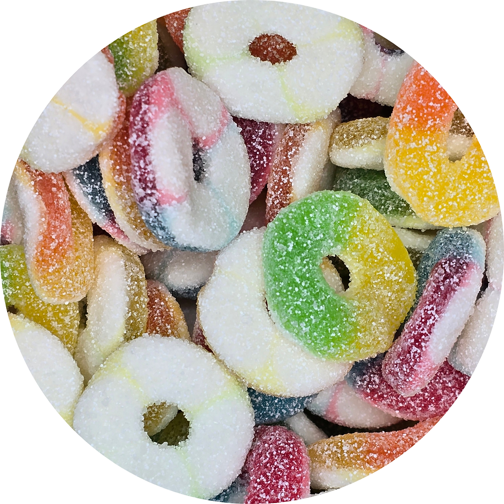 Anneaux assorties fruités