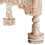 Miniatura: Mesa auxiliar madera blanco decapado 60x60x45 CM
