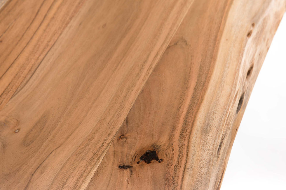 Miniatura: Mesa de comedor acacia/acero 180*90*76cm