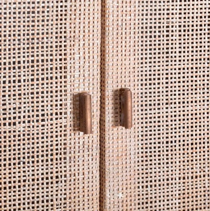 Miniatura: Aparador/armario ratán lavado 100 x 40 x 165 cm