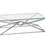 Miniatura: Mesa de centro cristal/plata 120 x 60 x 40 cm